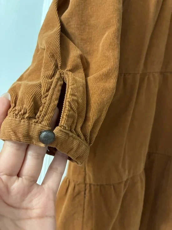 Lucky Brand Rust Brown Tiered Mini Dress - Picture 2 of 3